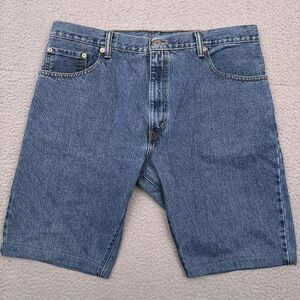 Levi's 517 Jean Shorts Men's 38 Blue‎ Medium Wash 11" Inseam Denim Jorts READ
